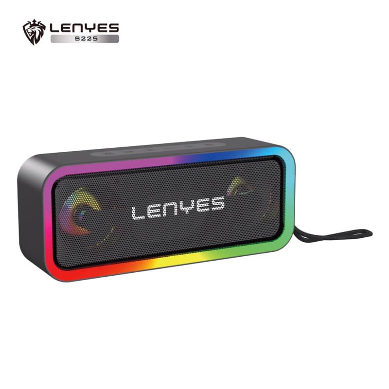 LENYES S225 20W Wireless Speaker Bluetooth 5.3 RGB LED Light Portable Waterproof IPX5 TWS