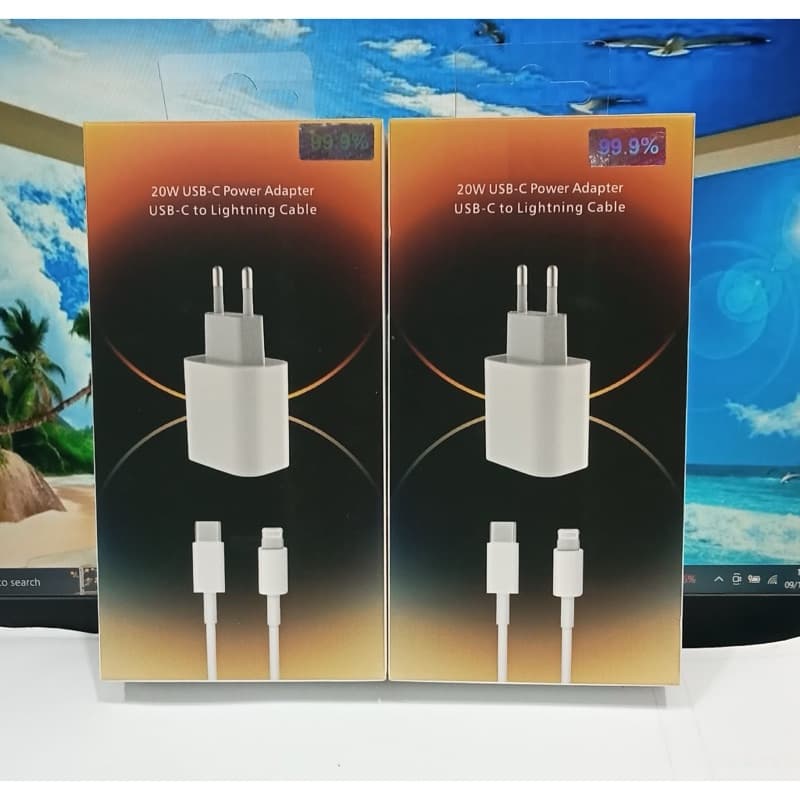 Charger Light 12 20W USB-C Power Adapter Usb-c To Light Cable 2.A