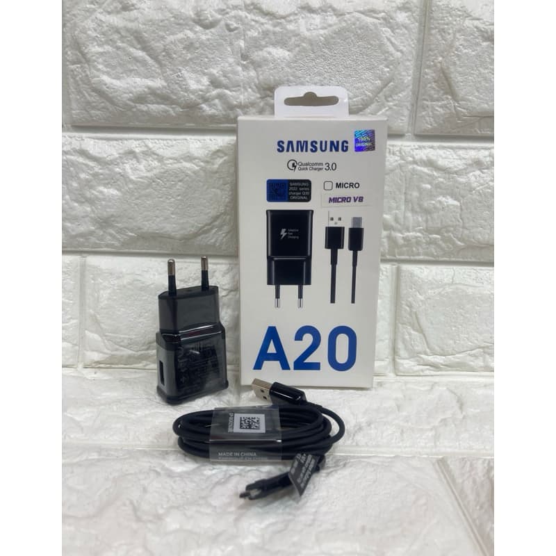 Charger ori 100 Samsung A20 Fast Charging Casan Original