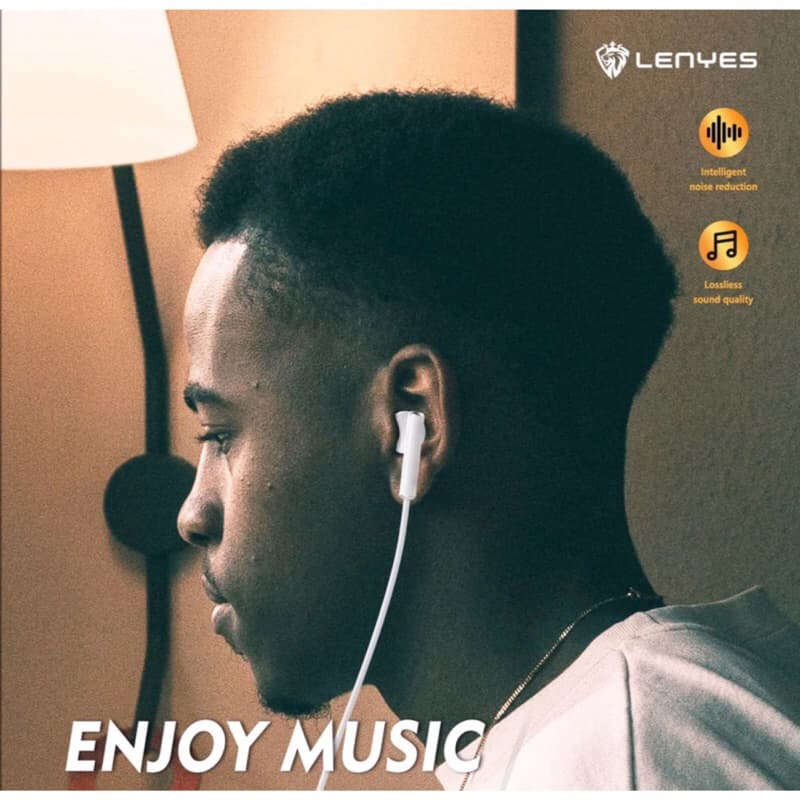 Lenyes LF56 Headset In Ear Hifi Stereo Earphone Extra Bass With Handfree Microphone
