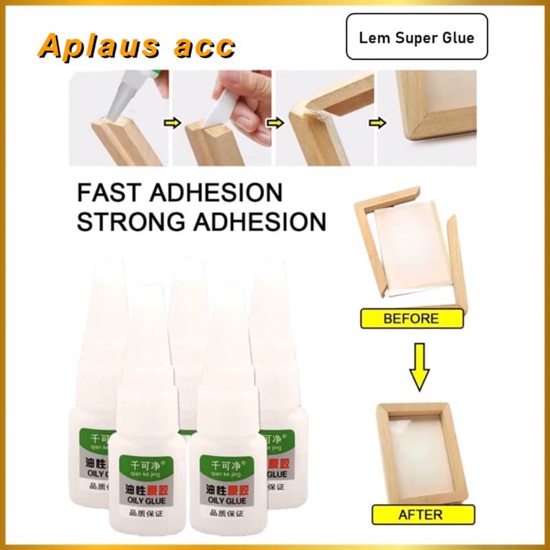 Lem Super Glue Super Kuat Buat Kayu Plastik Besi Karet Keramik Kaca