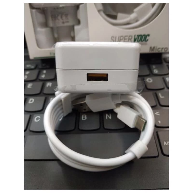 Charger Oppo R17 Super Vooc Ori 100% Fast Charging Micro dan Type C