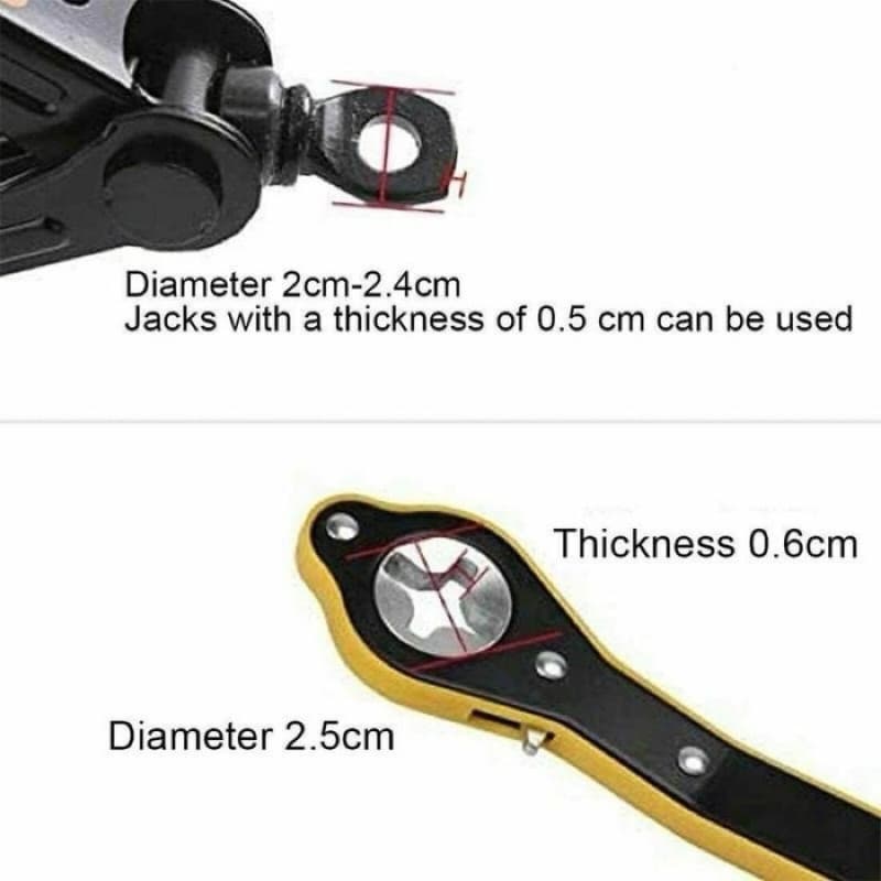 Kunci Ratchet Wrench Alat Bantu Gagang Dongkrak Mobil Putaran Dongkrak Mobil Universal