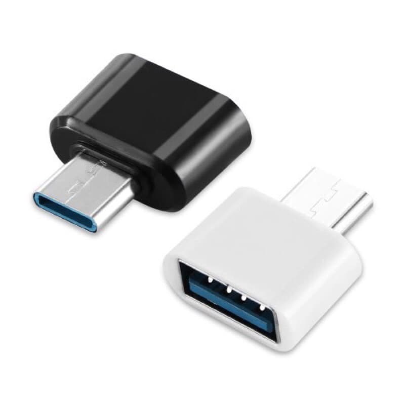 OTG MINI PERSEGI Micro Usb/V8 dan Type C Port Konektor Non Cable USB Murah