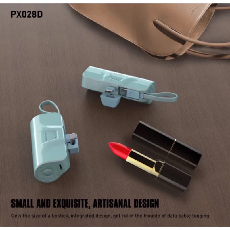 Powerank lenyes pX-028D 5000mAh Fast Charging Best Quality (colokan type C )