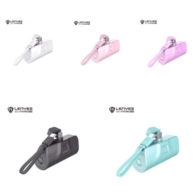 Powerank lenyes pX-028D 5000mAh Fast Charging Best Quality (colokan type C )
