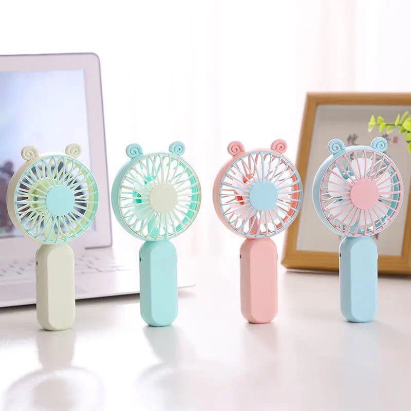 Kipas Angin Mini Genggam 5 Leaves Cute Portable Rechargeable Mini Fan Portable