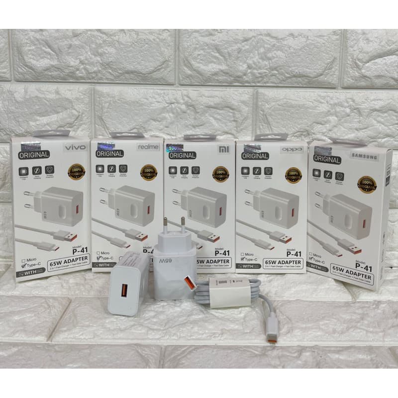 Charger Branded P-41 65Watt Support FastCharger P41