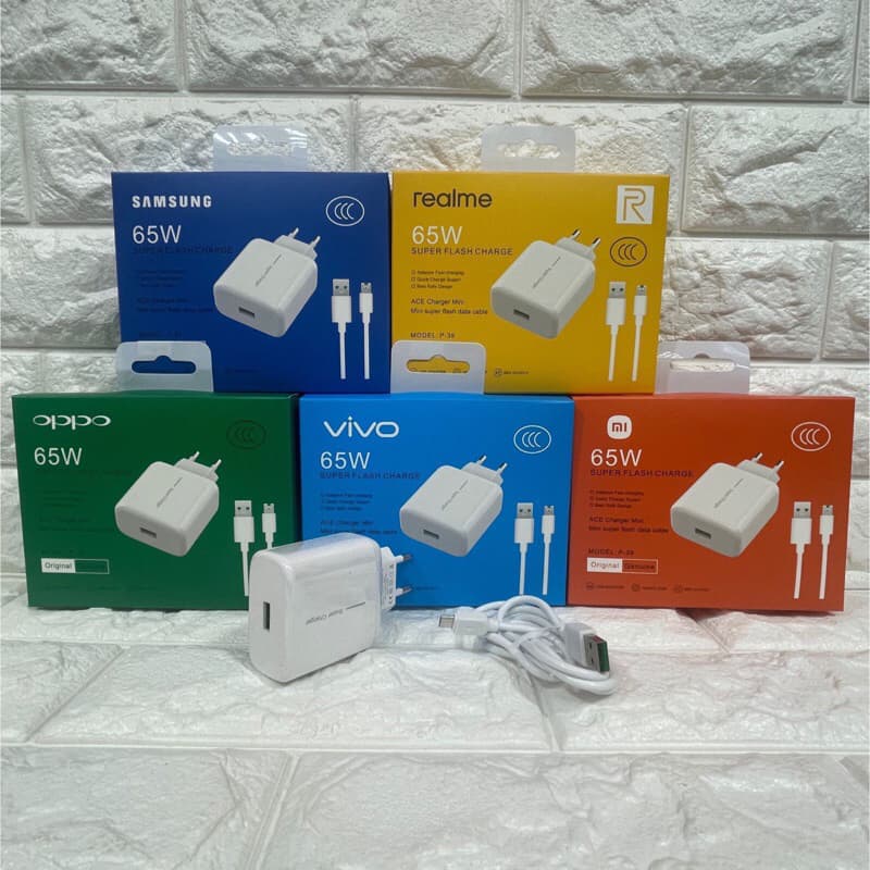 Charger Branded 65W Micro P39 TC 1 USB