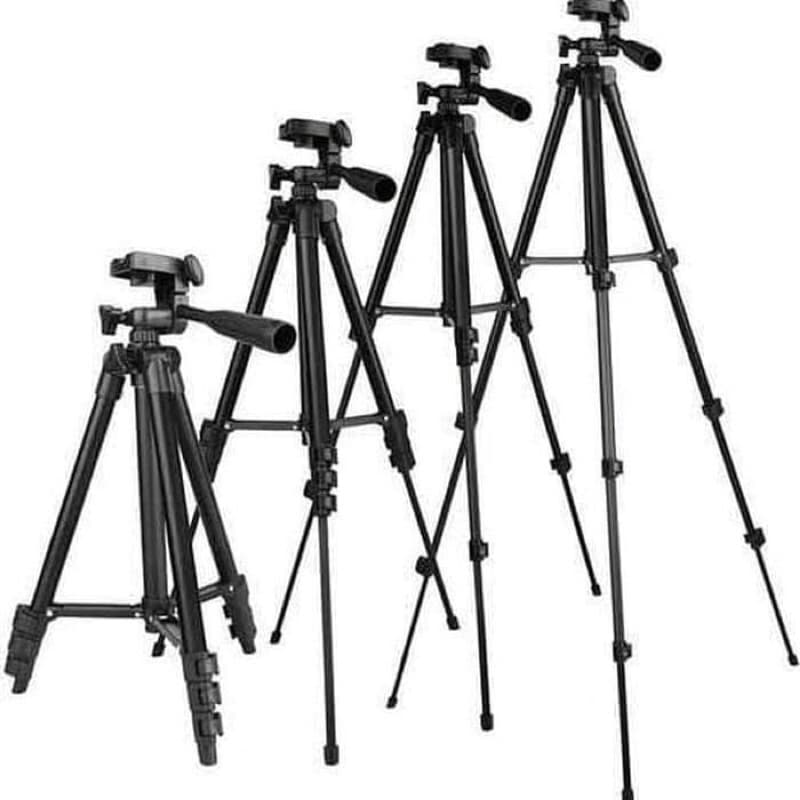 Paket Komplit Live Tripod Black pack + Ringlight 33cm Pack + Remote Bluetooth Selfie Make Up Vlog