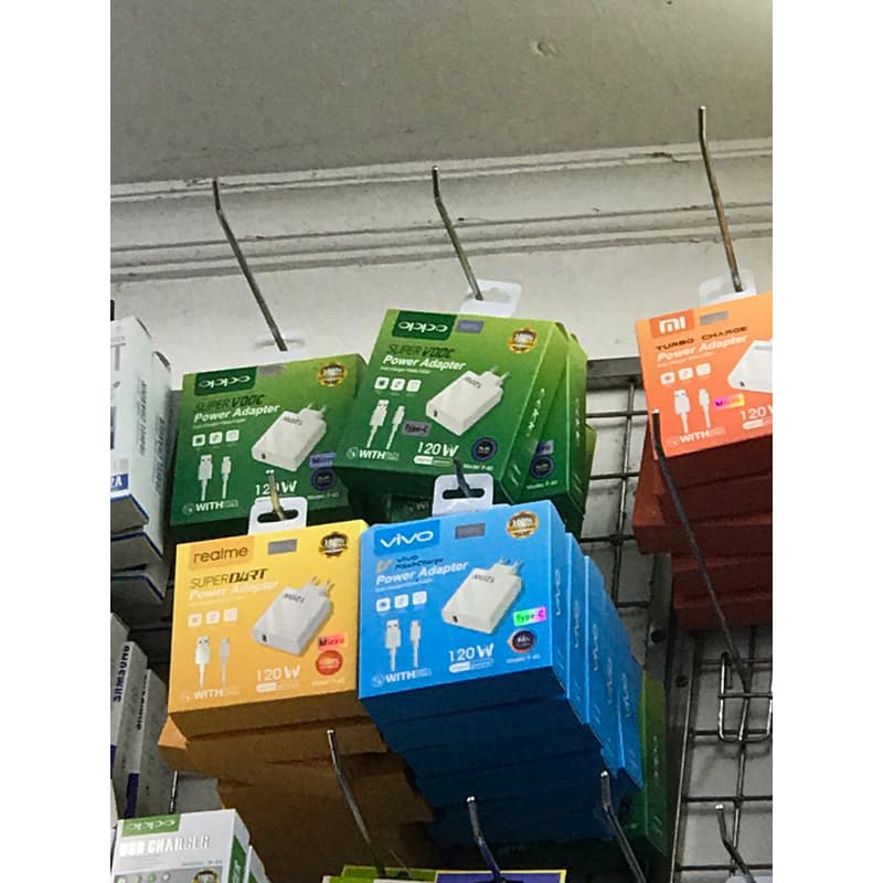Charger Casan Branded P40 1USB 120W VOOC FastCharger P-40