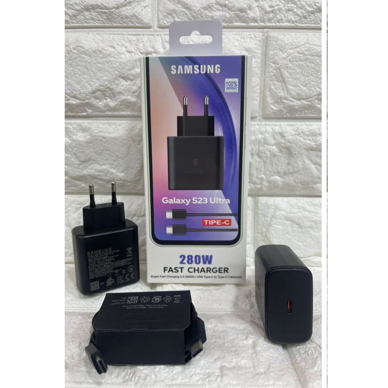 Charger Ori 100 Samsung Galaxy S23 Ultra Fast Charging 280W Casan Original Colokan USB C To Type C