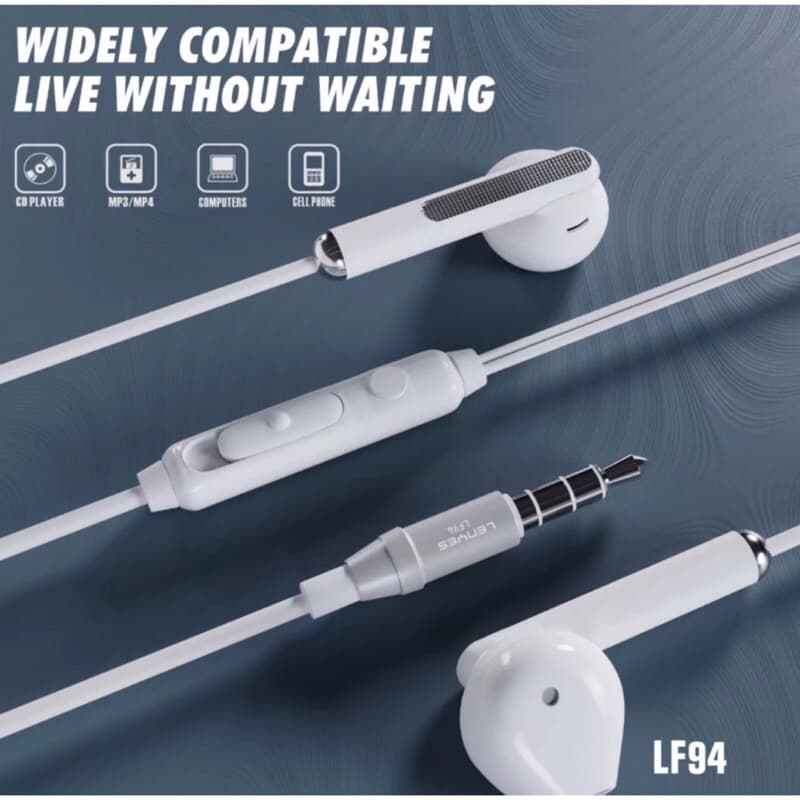 Lenyes LF94 Headset in Ear Hifi Stereo Earphone Extra Bass With Handfree Microphone