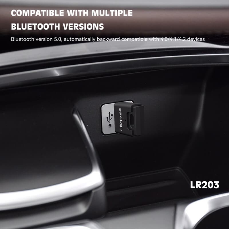 Lenyes LR202 LR203 Bluetooth Receiver USB Wireless Adapter 5.1 Alat Bluetooth Salon