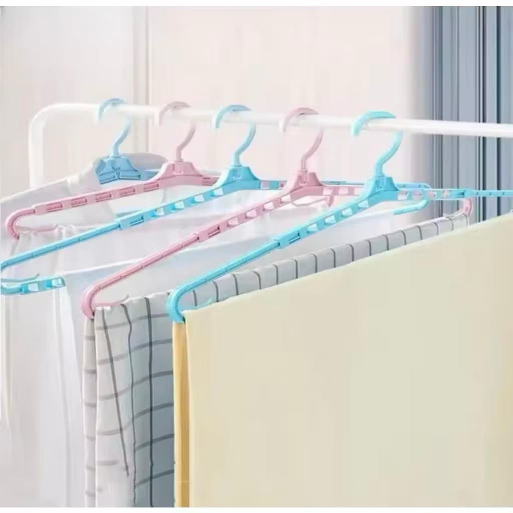 Gantungan Hanger Baju Tarik Panjang Pendek Gantungan Pakaian Handuk Serbaguna