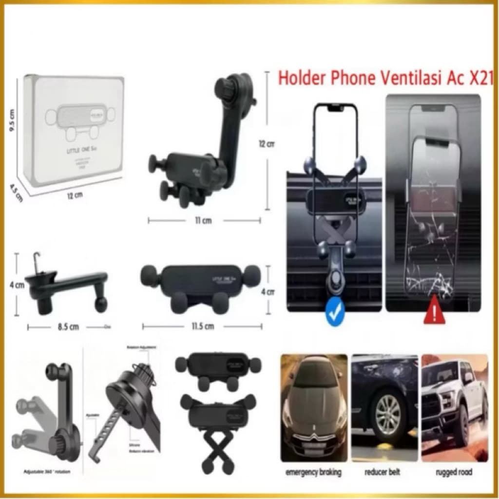 Holder Hp Ventilasi AC Mobil X21 Phone Vent Car Mount Holder Ventilasi AC Mobil