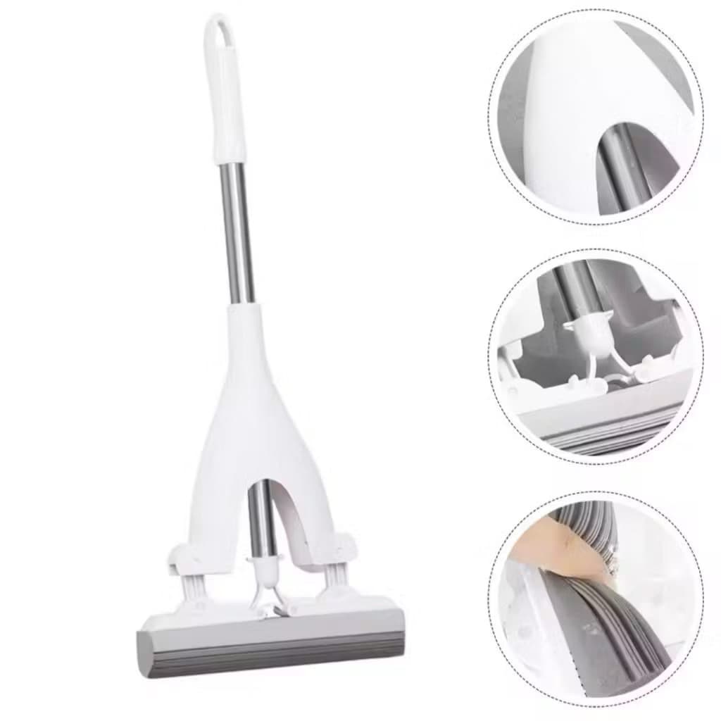 Alat Pel Kaca Dapur Spons PVA Alat Pel Pembersih Cleaning Mop Spons Tarik Serbaguna