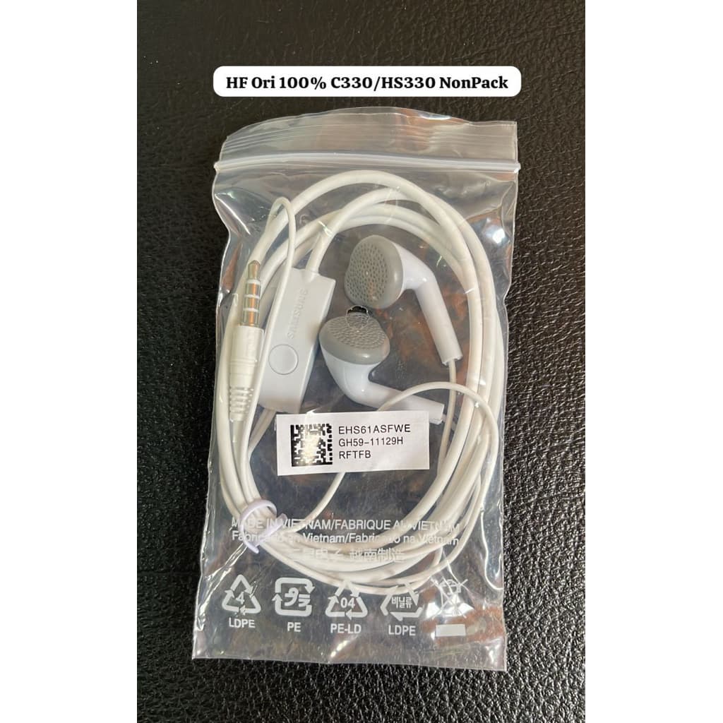 Handsfree Headset Samsung Ori C330 Bass Non Karet