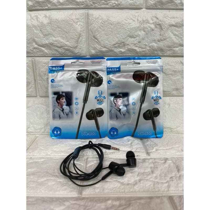 Handsfree Philips In-ear PH-800 + Mic Headset Stereo Earphone Soun Quality
