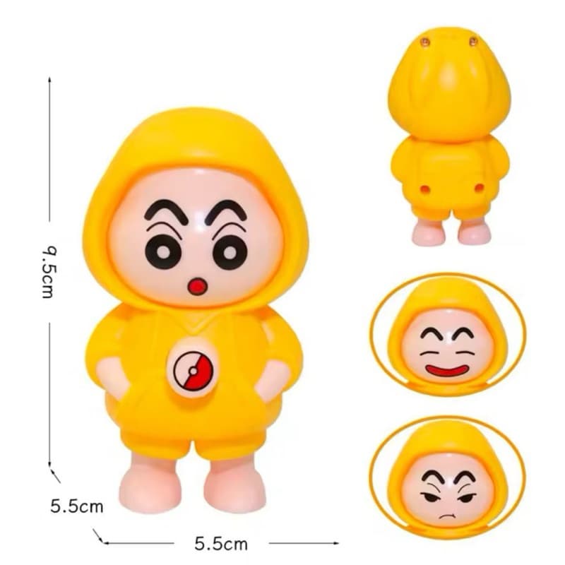 Gantungan Kunci Boneka Shinchan Kuromi Berubah Wajah Keychain Karakter Shinchan Lucu