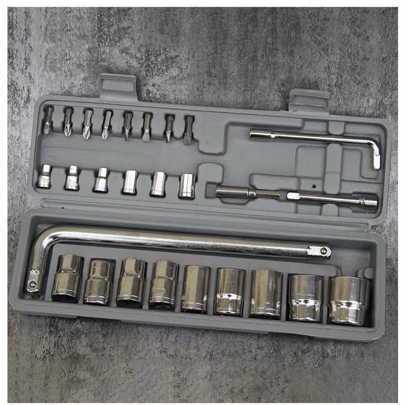 Kunci Shock Set 27in1 Kunci Sok Set 27pcs Full Set Repair Tools Sok Wrench 27pcs Toolkit Full Set