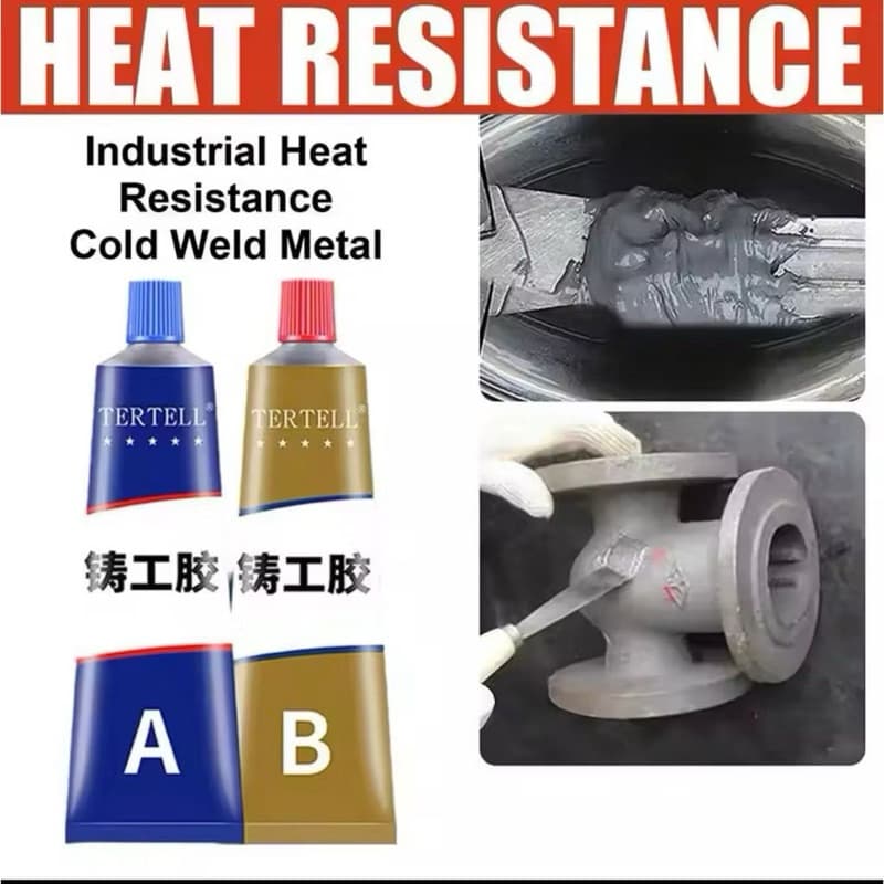 Lem Kastol Epoxy AB 20g Lem Kuat Penambal Besi Radiator Steel Metal Anti Bocor