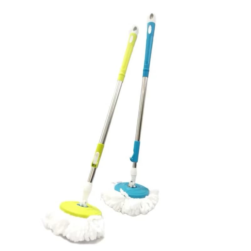 Tongkat Handle Pel + Kain Spin Mop Alat Pel Lantai Set Mop Stick Kain Refill Spin Mop