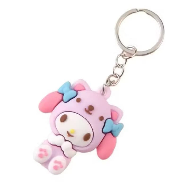 Gantungan Kunci Labubu Mini Gantungan Kunci Sanrio Keychain Karakter The Monster Labubu Lucu