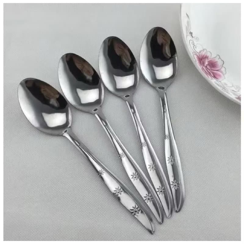 Sendok Makan Stainless 1 Lusin Sendok Garpu Makan Isi 12pcs Set Alat Makan