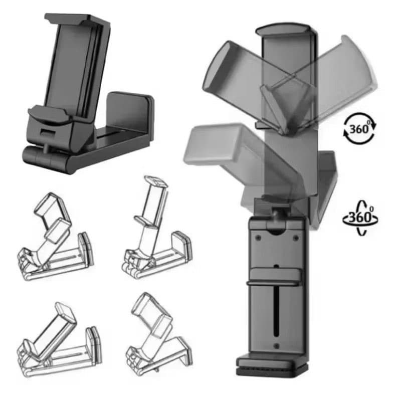Holder Hp Meja Jepit 360 Derajat Multifungsi HD73 Stand Hp Sandaran di Meja Atau Jepit Phone Holder