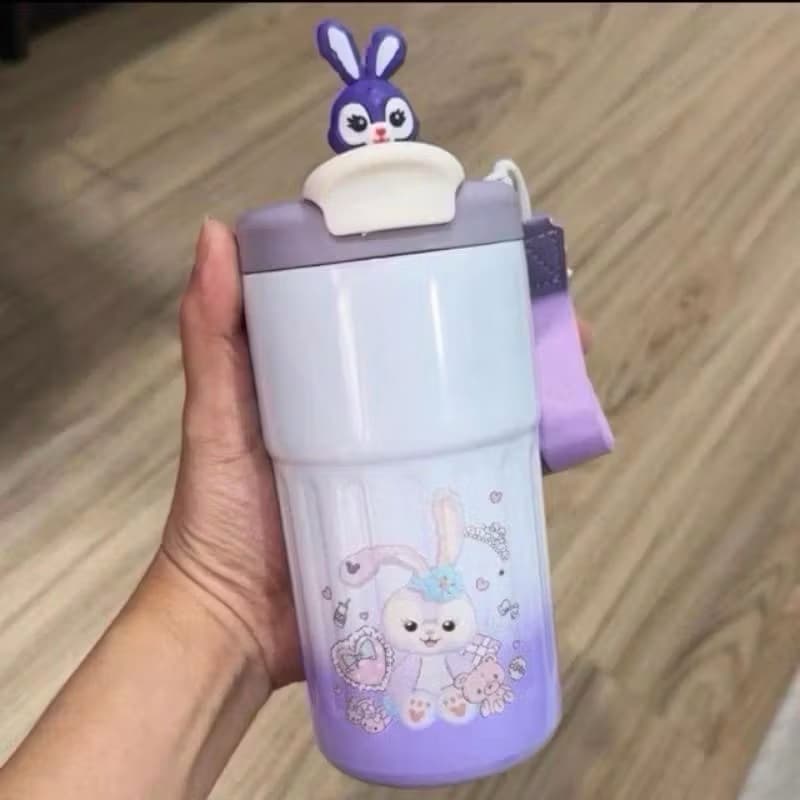 Tumbler Termos Stainless Karakter Kartun BZ-2357 Tumbler Minum Tahan Panas Mug 450ML BPA Free