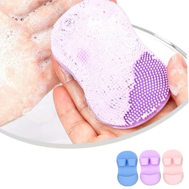 Sikat Wajah Sandal Silicone Sikat Pembersih Wajah Bentuk Sandal Facial Cleaning Lembut Serbaguna