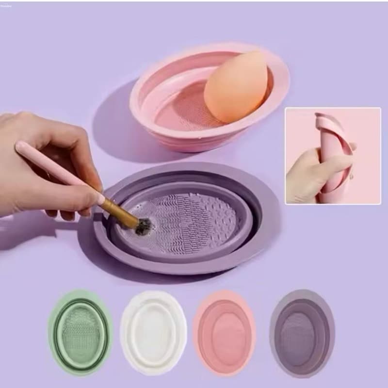 Pembersih Brush Make Up Tempat Pembersih Kuas Make Up Cleaner Cleaning Bowl Brush Tool