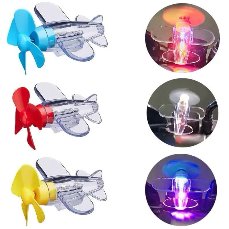 Pesawat Lampu LED Ornamen Mobil Lampu  Pesawat Energi Angin Lampu Pesawat Kecil  Dekorasi Motor Mobil