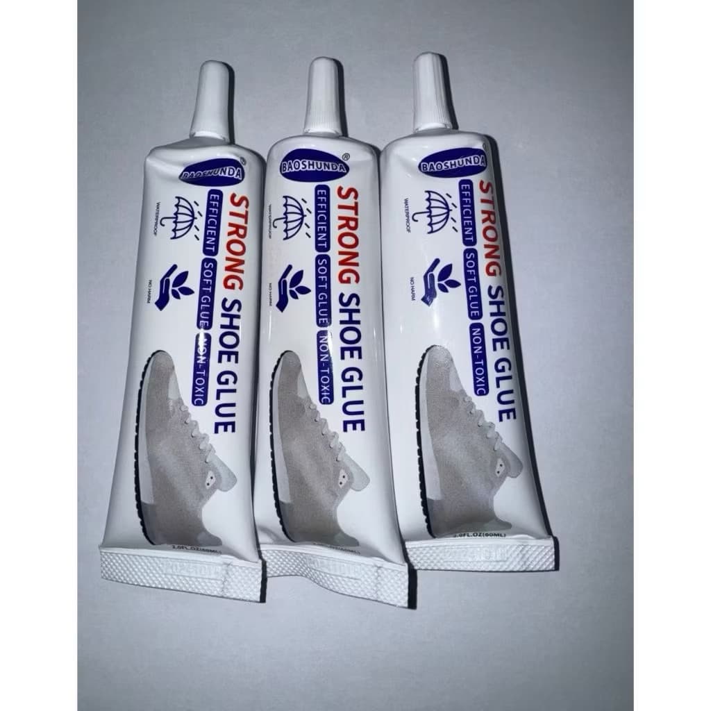 (GROSIRAN) Lem Sepatu 60ml Cairan Super Kuat Lem Perekat Sepatu Penambal Sol Sepatu Transparan