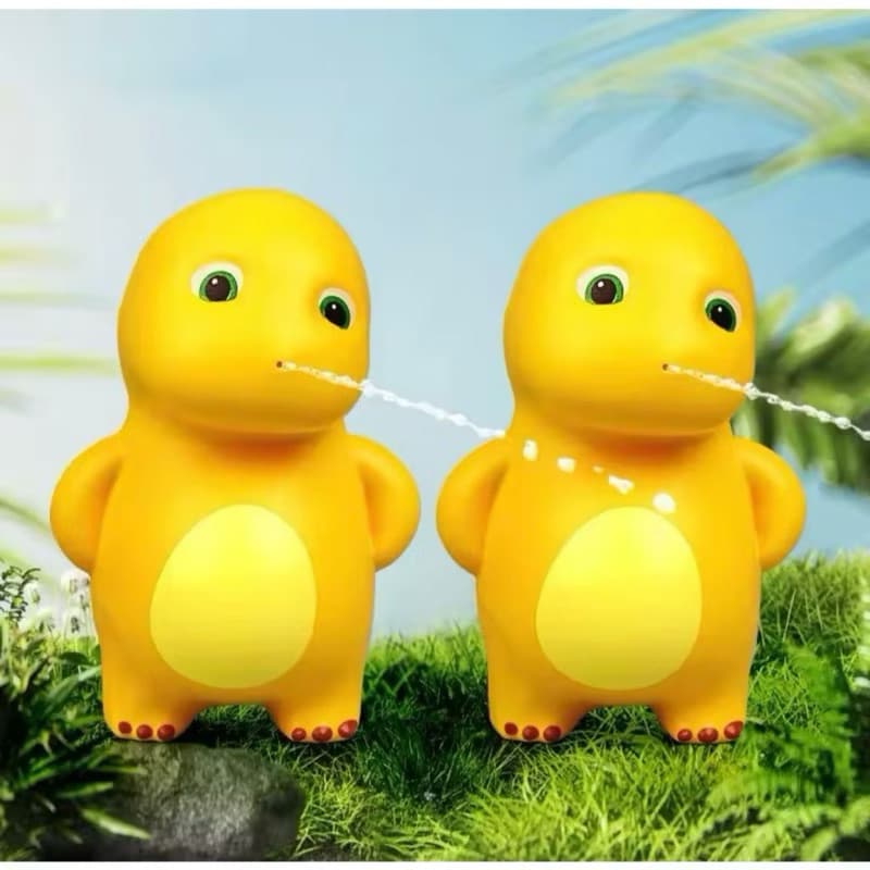 Mainan Nailong Pistol Semprotan Air Dino Kuning Water Gun Mainan Nailong Berenang