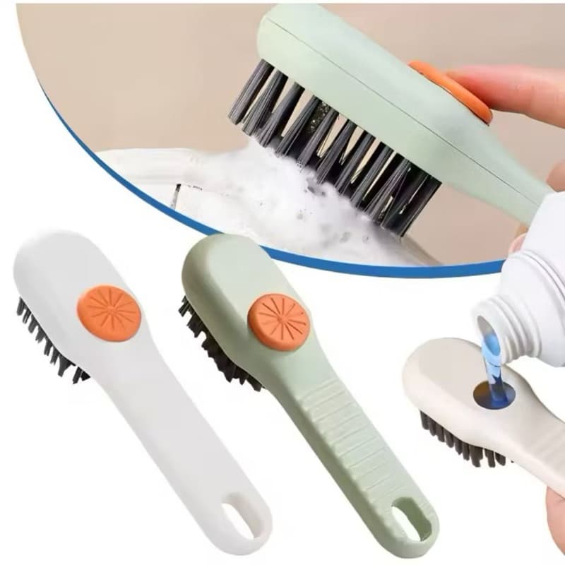 Alat Sikat Pembersih 2in1 Multifungsi Alat Pembersih Dengan Dispenser Tabung Sabun
