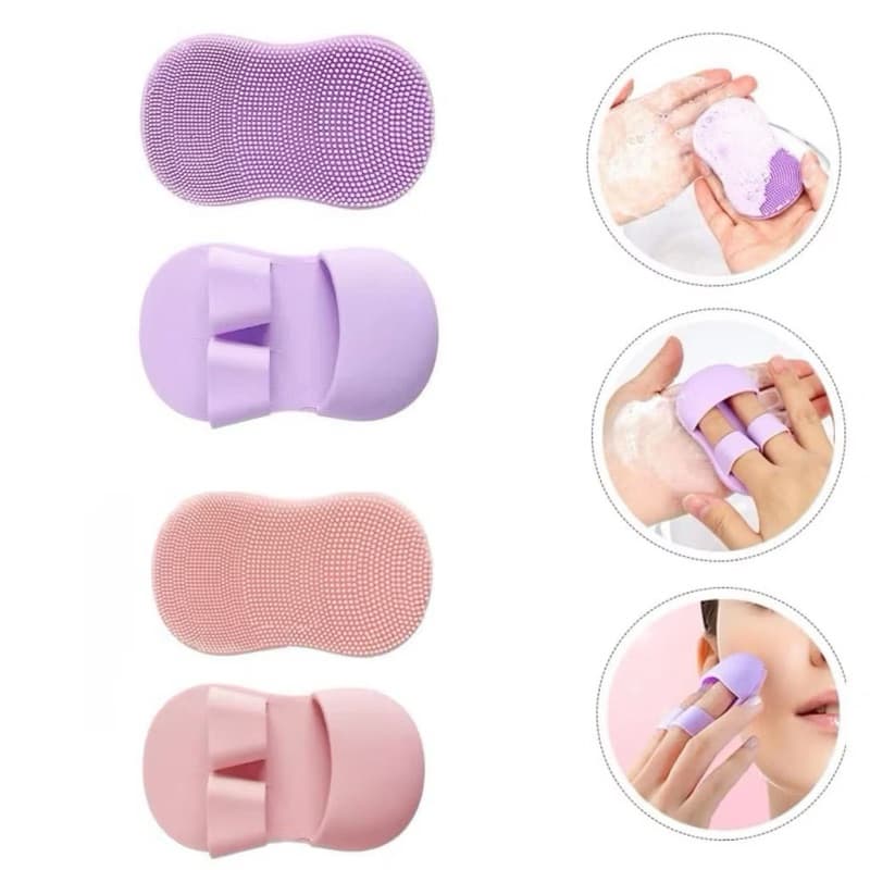 Sikat Wajah Sandal Silicone Sikat Pembersih Wajah Bentuk Sandal Facial Cleaning Lembut Serbaguna