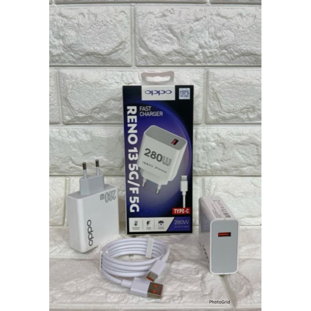 Charger ori 100 Reno 13 5G / F 5G Fast Charging 280W Super Vooc Casan Original