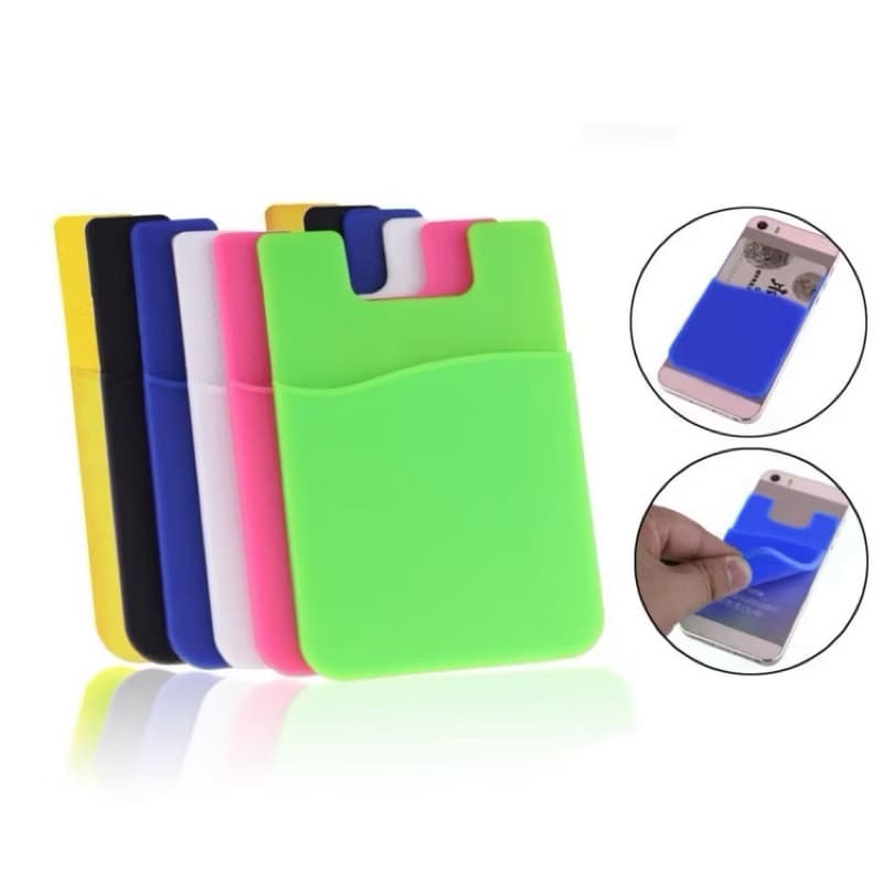 Sticky Card Holder HP Dompet Kartu Card Holder Tempat Kartu ATM Tempelan HP