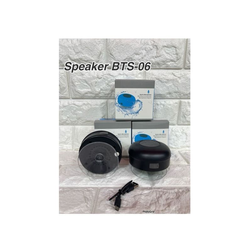 Speaker Bluetooth Wireless BTS-06 LED Speker Murah Black Colour