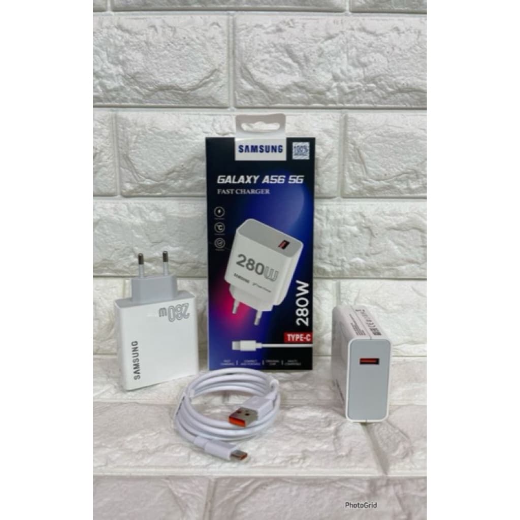 Charger ori 100 Samsung Galaxy A56 5G Fast Charging 280W Super Vooc Casan Original