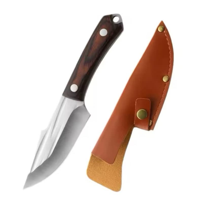 Pisau Tulang Pisau Survival + Sarung Pisau Dapur Daging Super Tajam Serbaguna