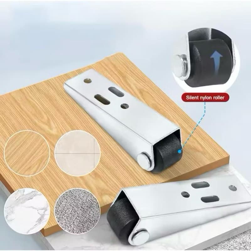 Roda Bawah Pintu Sliding Roda Penopang Penahan Bawah Pintu Geser Universal Serbaguna