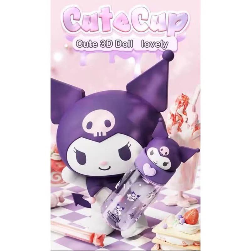 Botol Minum Anak Kuromi Melody Cinnamoroll A-2361 Botol Minum 450ML Karakter Lucu BPA Free