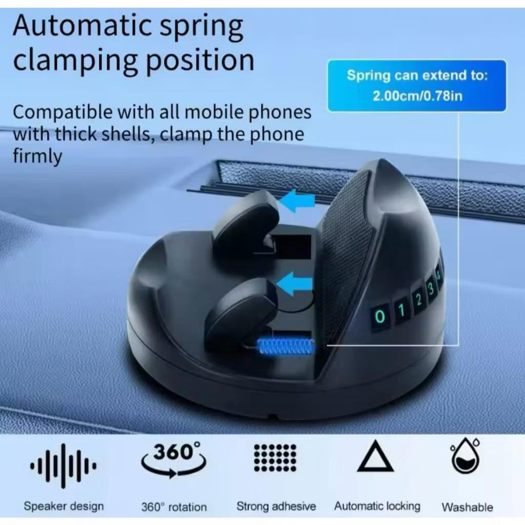 Holder Mobil Vango VA01 Phone Holder Navigasi Dudukan Hp Dashboard Rotasi 360 Derajat