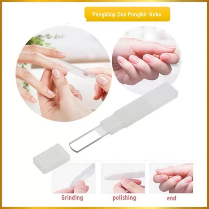 Pengkilap Kuku Nano Glass Alat Pengikir Kuku Nail File Manicure Pedicure