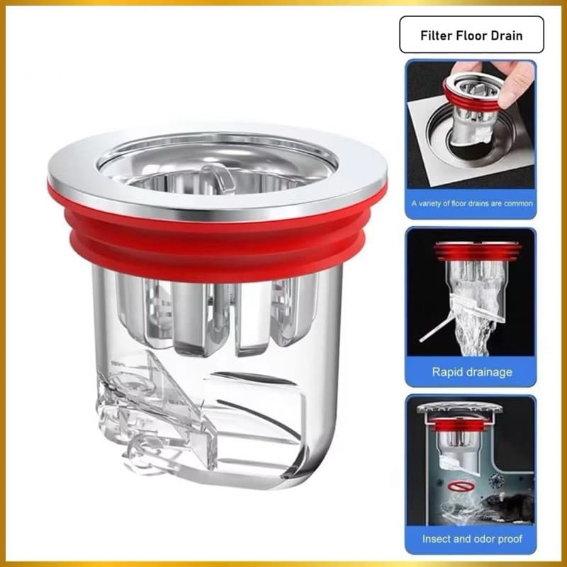 Saringan Saluran Air Anti Bau Penutup Saluran Filter Floor Drain Anti Serangga