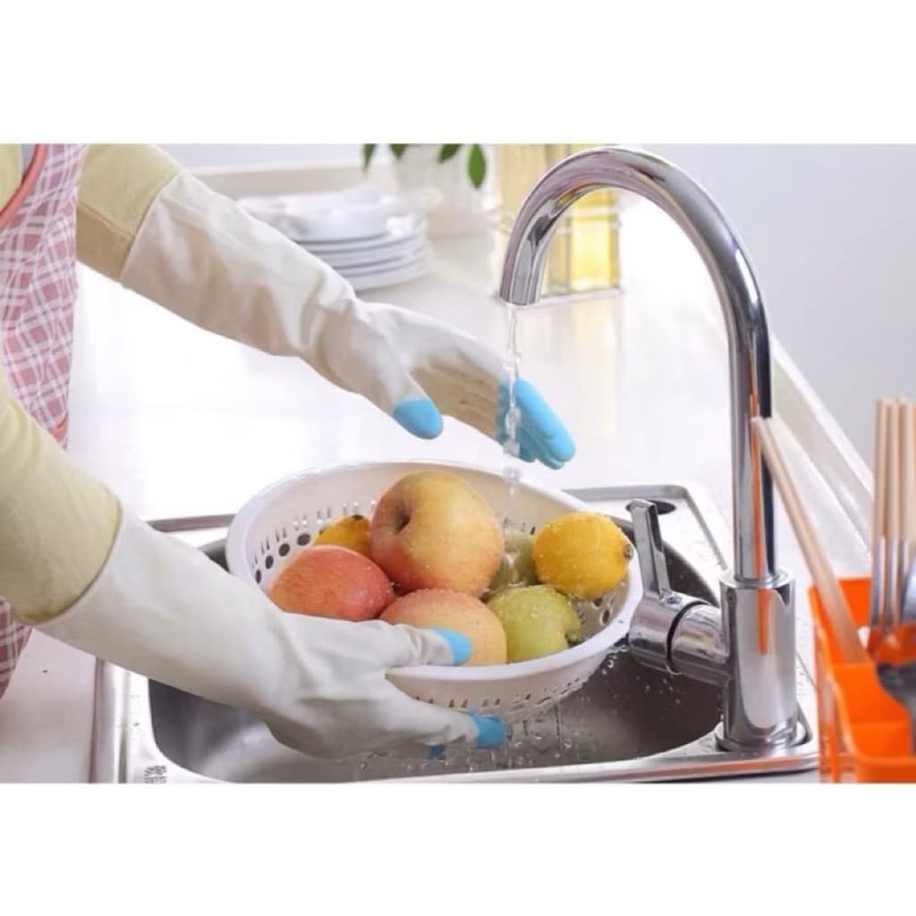 (GROSIRAN) Sarung Tangan Cuci Piring Silikon Magic Rubber Gloves Cleaning Servis