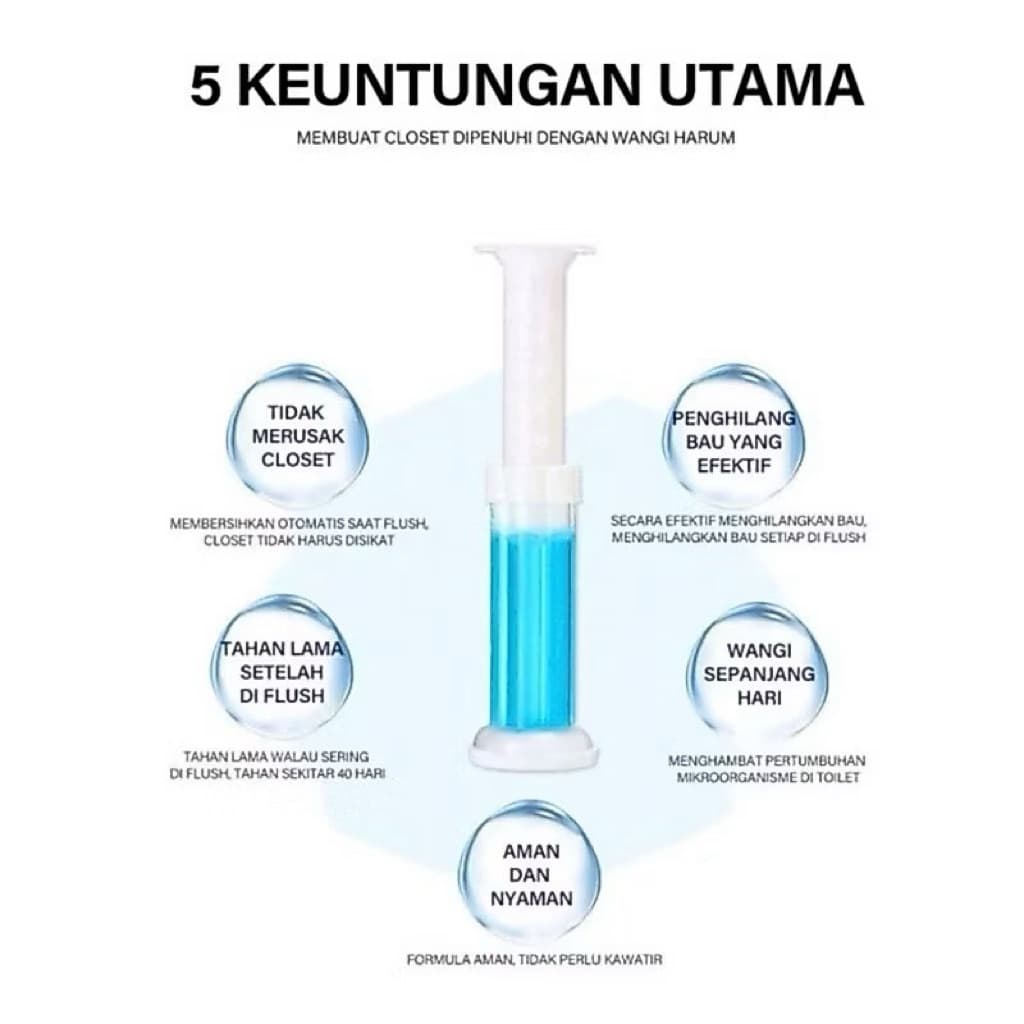 (GROSIRAN) Gel Pengharum Pembersih Kloset WC (penghilang bau kamar mandi)